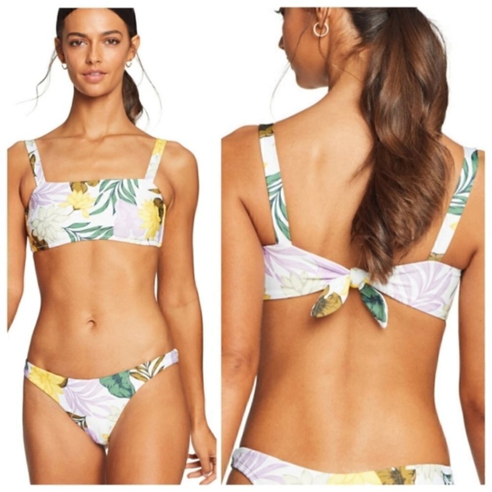 New Vitamin A Nico California Bikini Top & Bottom Swim Set NWT Size 8